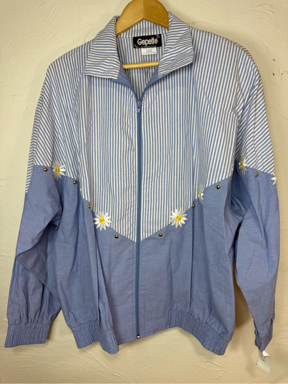 vintage Gepetto zip up jacket size XL